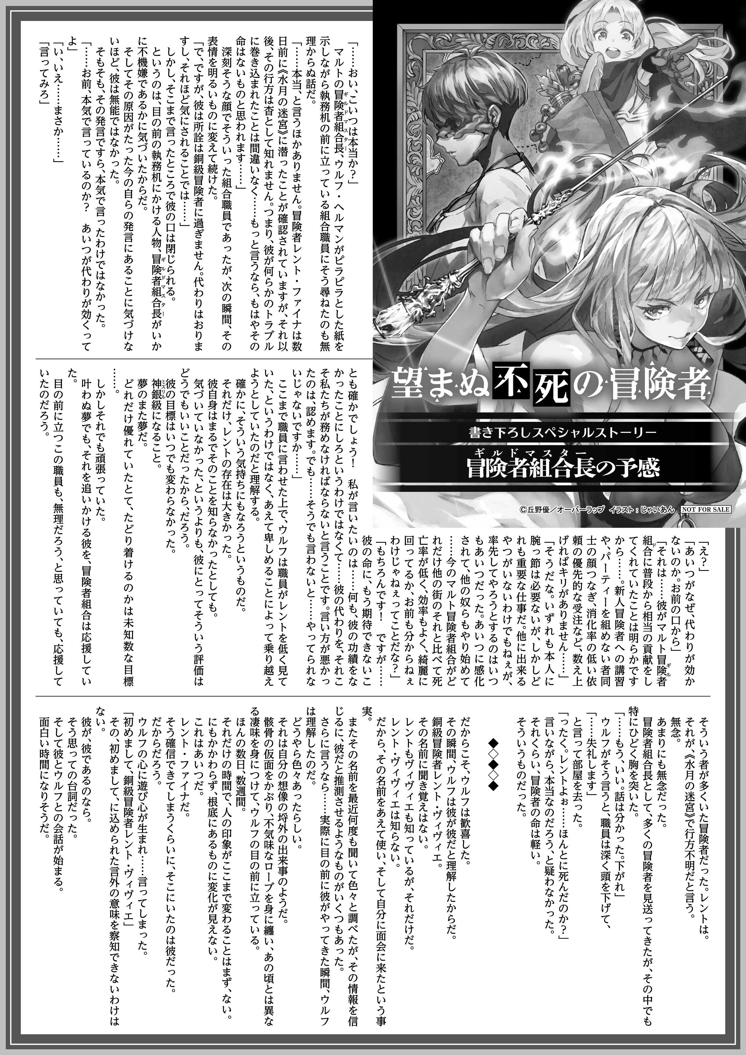 【ノベルス】「望まぬ不死の冒険者 5」A4SSペーパー